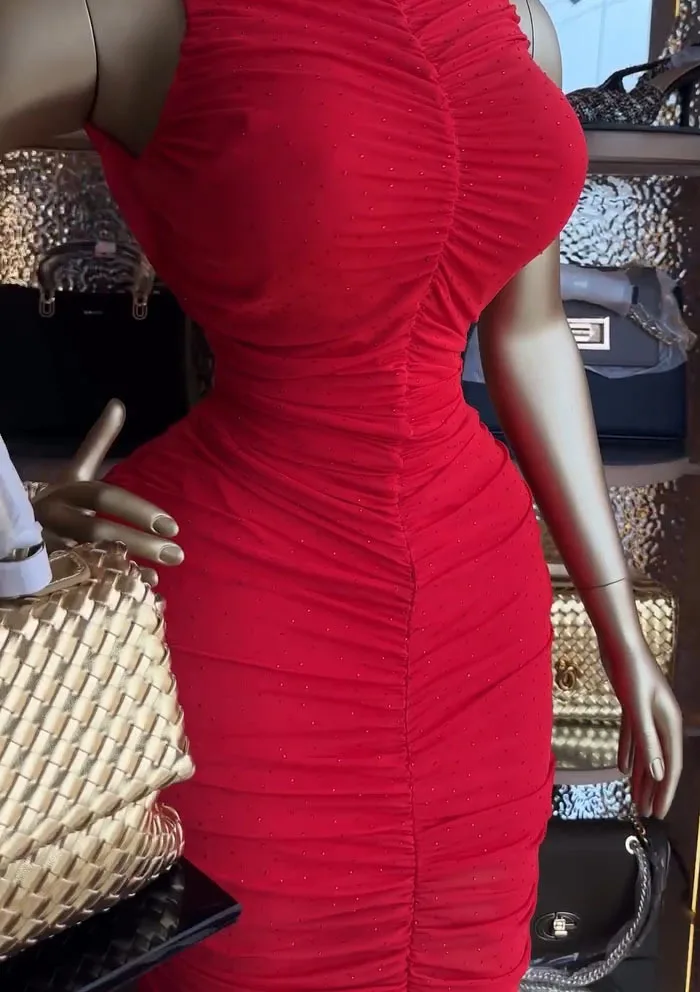 Dashiki أفريقيا الملابس لربيع وصيف 2026 الأفريقي بلا أكمام البوليستر الأحمر حفلة سهرة فساتين طويلة ماكسي فساتين أنقرة