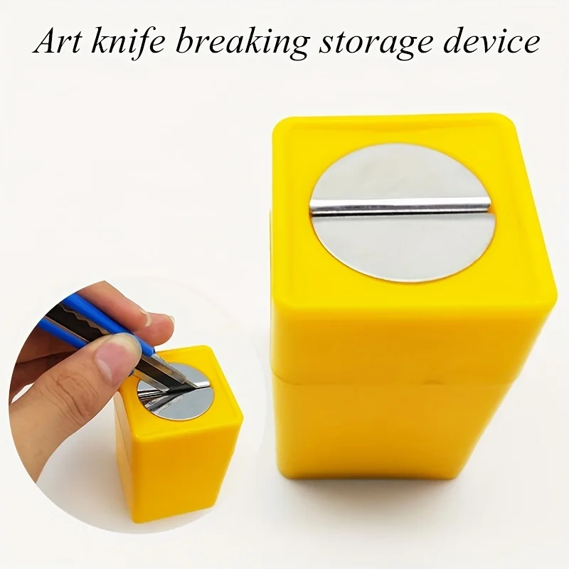 Professional Blade Disposal Container Snap Off Knife Waste Damaged Blade Storage Box Tinting Film Sticker Cutting Tool Can