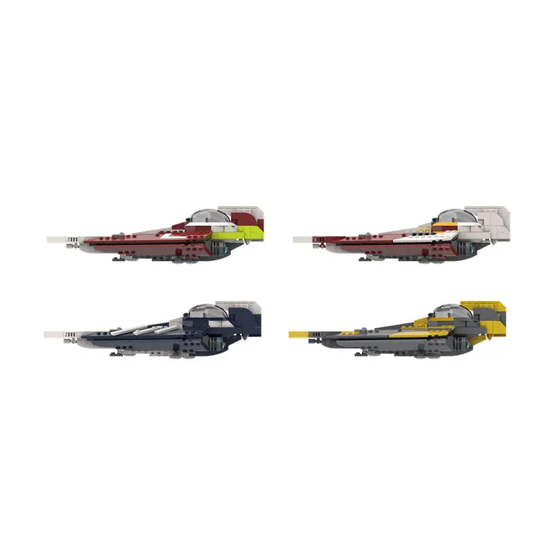 MOC Building Block Space Wars Series four Colors Spaceship Creative Brick Model Education Toy Birthday Adults Gifts MOC-216355
