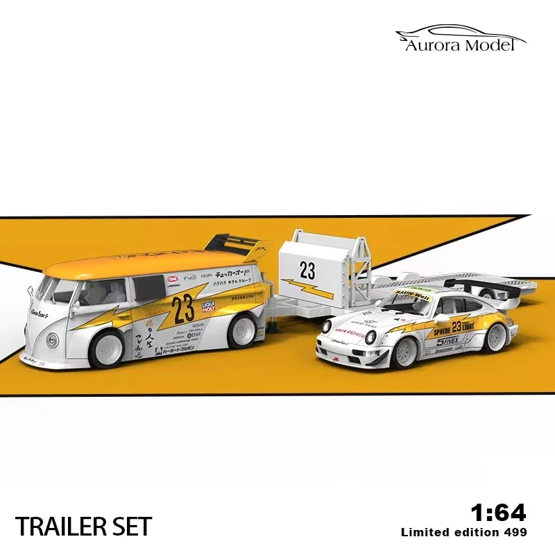 ** Vorbestellung ** Aurora model am 1:64 Tralier Set Flash Nr. 23 limitiert499 Diecast Modell auto