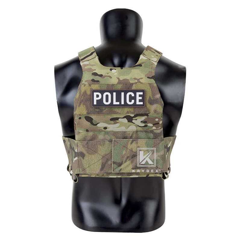 KRYDEX Hunting Low Vis Slick Plate Carrier Vest W/ Elastic Cummerbund Micro Fight MK3 Front Panel Chassis Drop SACK Mag Pouch