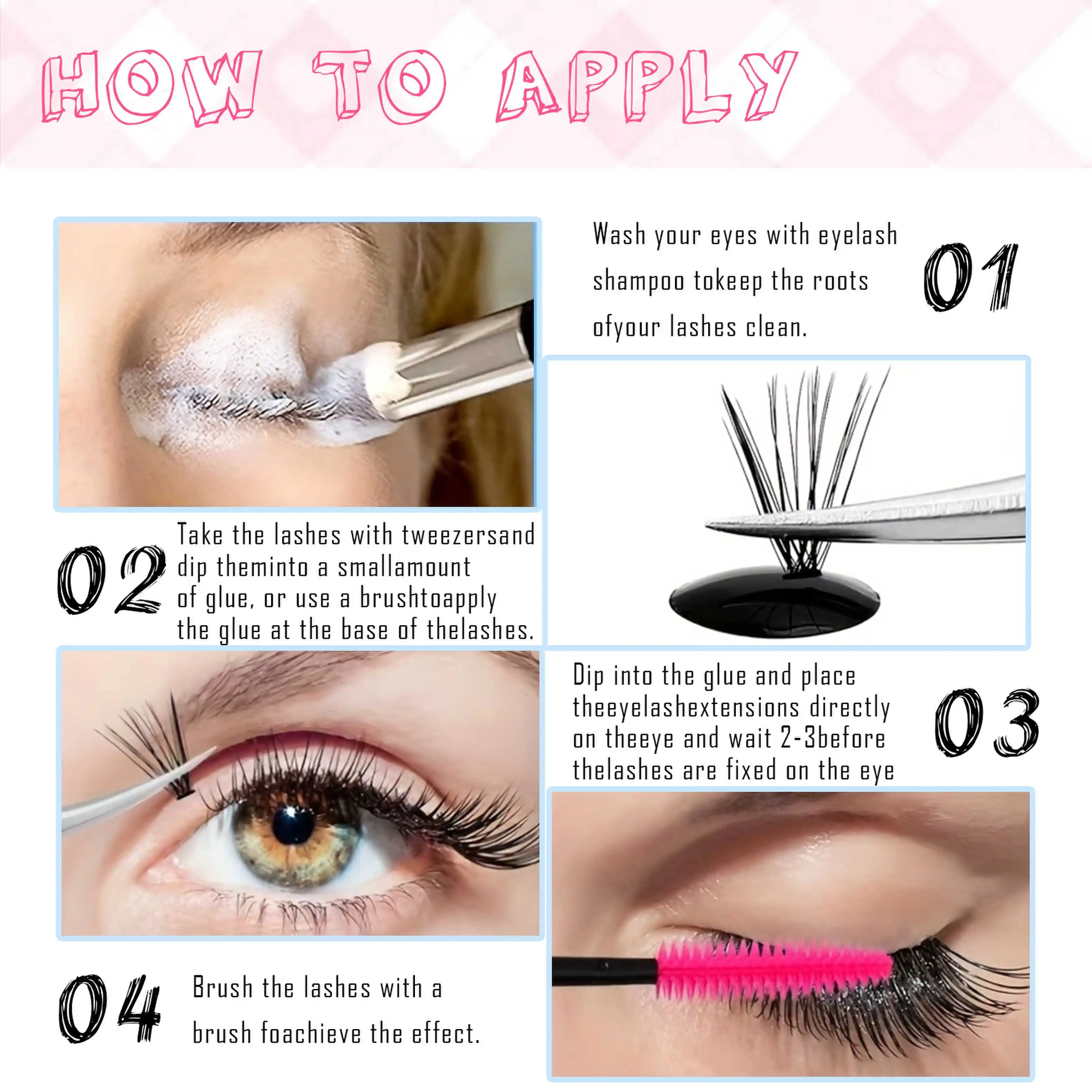 あなたの頼りになるまつげ接着剤キット – 選べる3種類のまつげ接着剤、防水、無香料、簡単！