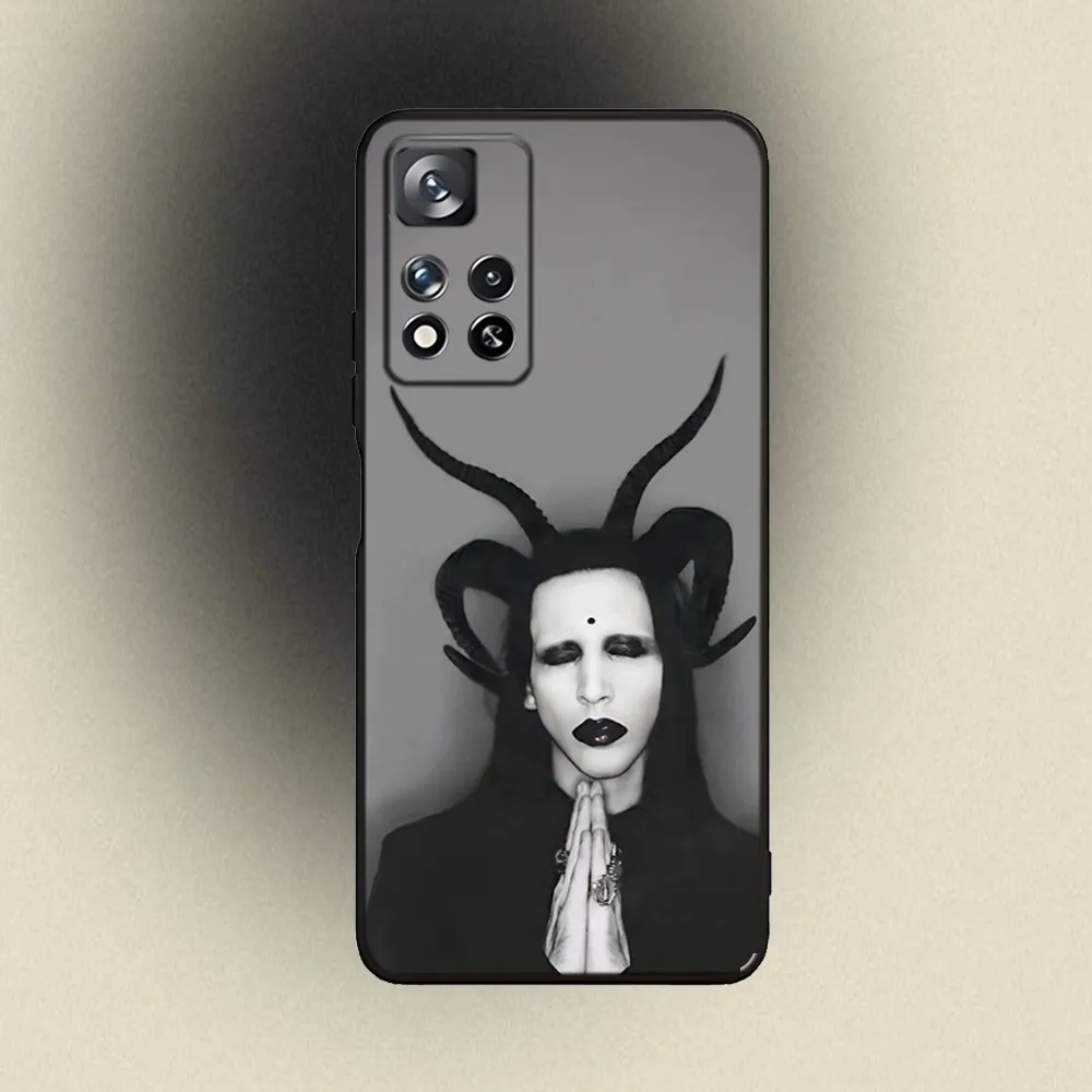 Marilyn Manson As Sick As The Secrets Phone Case For Samsung Galaxy A20,A21s,A22,A31,A32,A52,A53,A72,73,A80,A91 Soft Black Cover