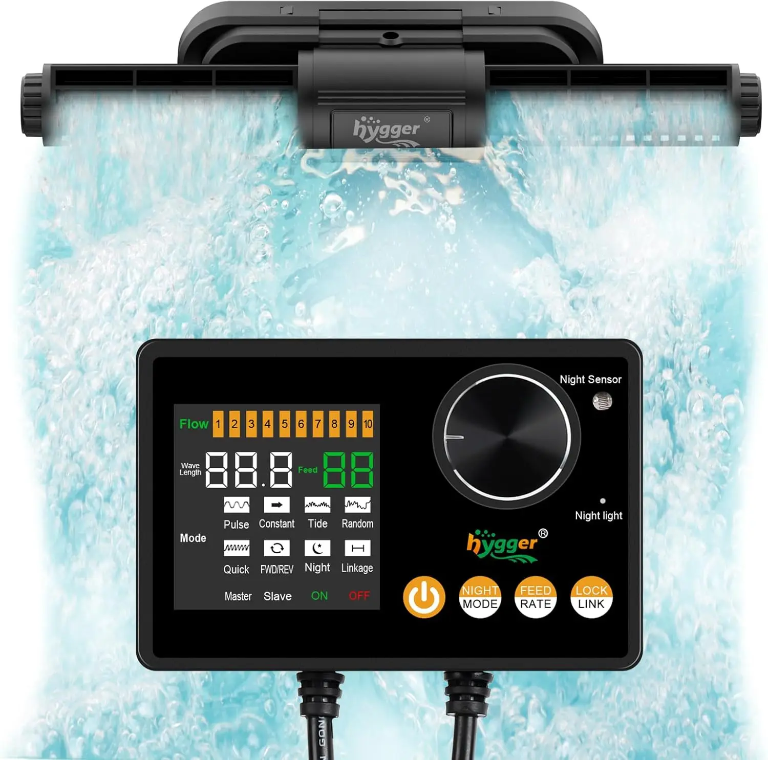 

Умный генератор волн для аквариума с регулируемыми режимами, магнитным креплением и беспроводным управлением для пресноводных/морских аквариумов