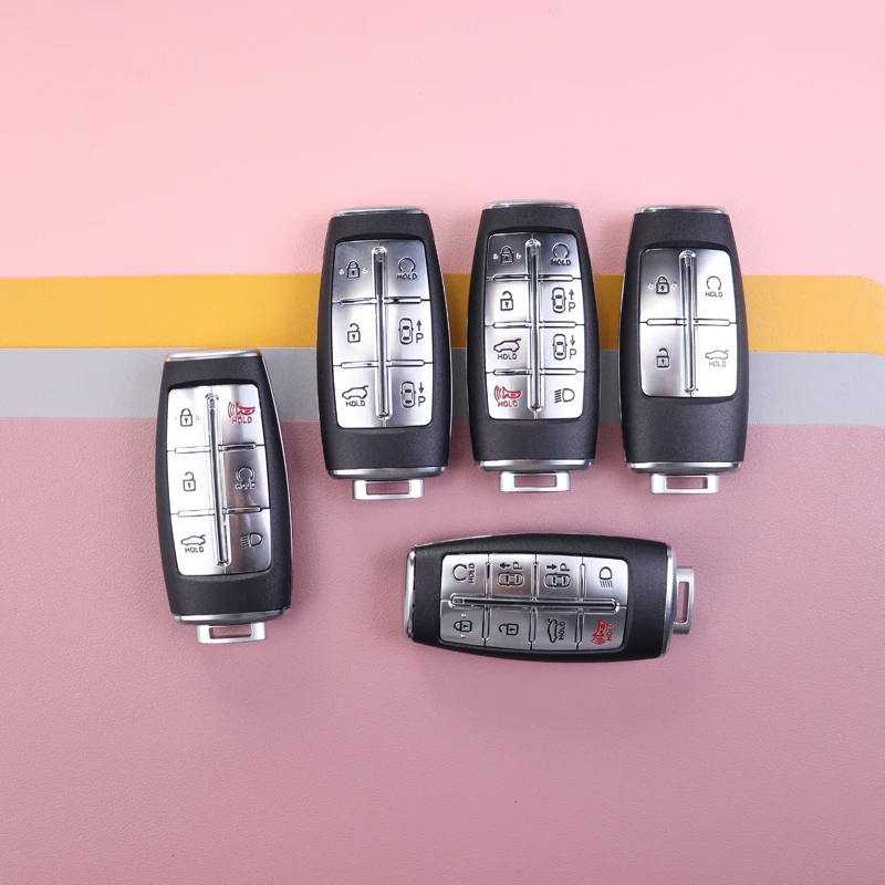 

For Hyundai Genesis GV80 GV90 2022 GV70 G80 2019 2020 2021 Car Key Replacement Housing 4 6 8 Buttons Car Key Fob Case Shell