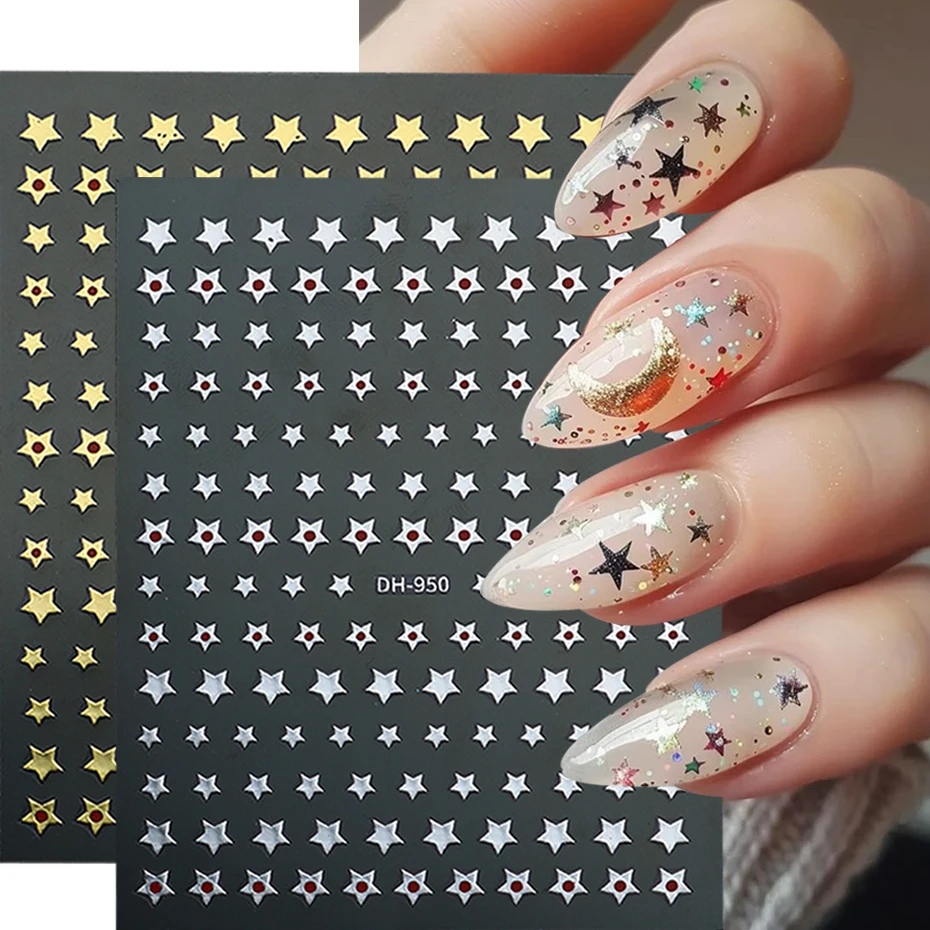 2Pcs Gold Silver Fi… - image