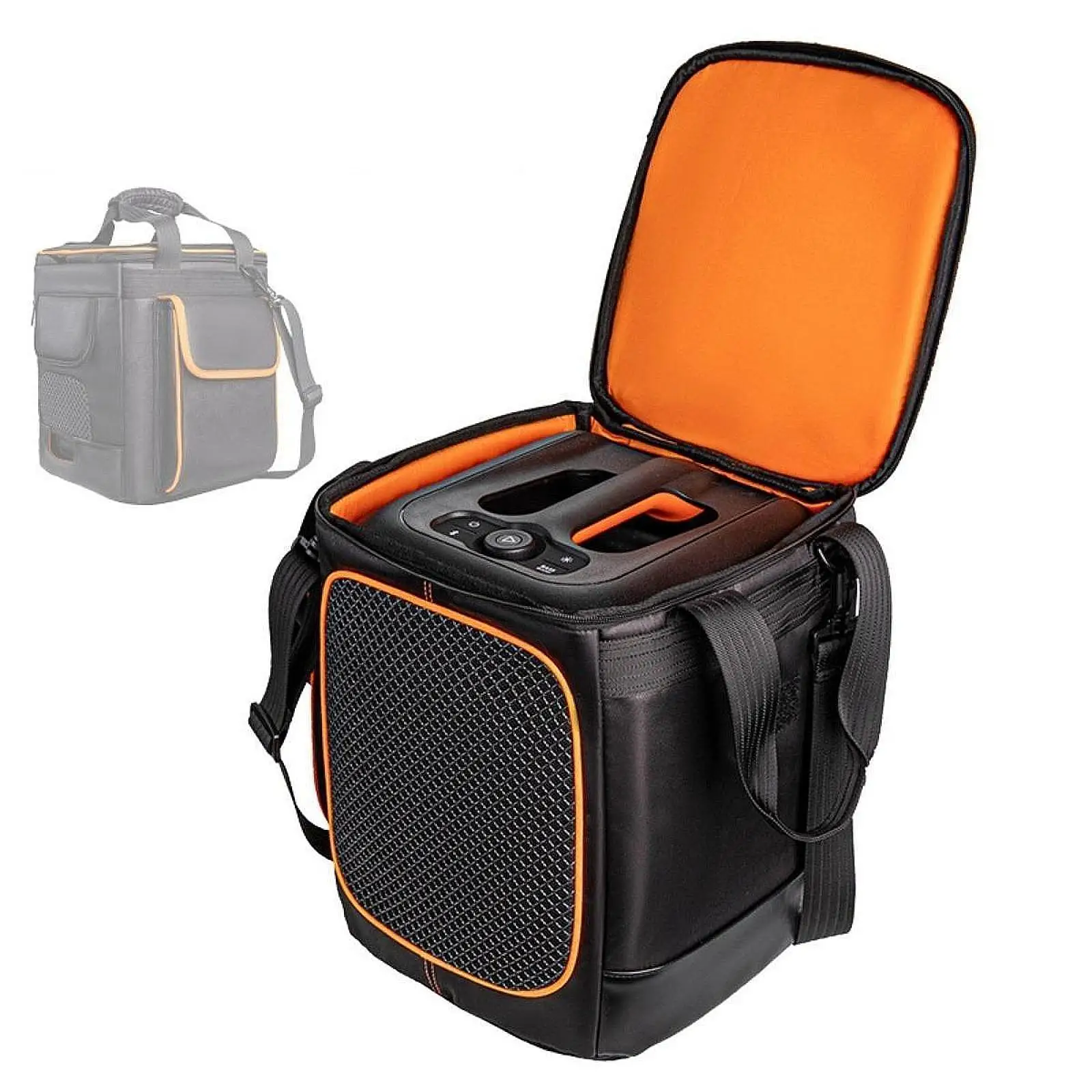 

Speaker Storage Bag Speaker Organizer Case Shockproof Extra Pocket Lightweight Portable Speaker Case Speaker Tote Bag with Strap