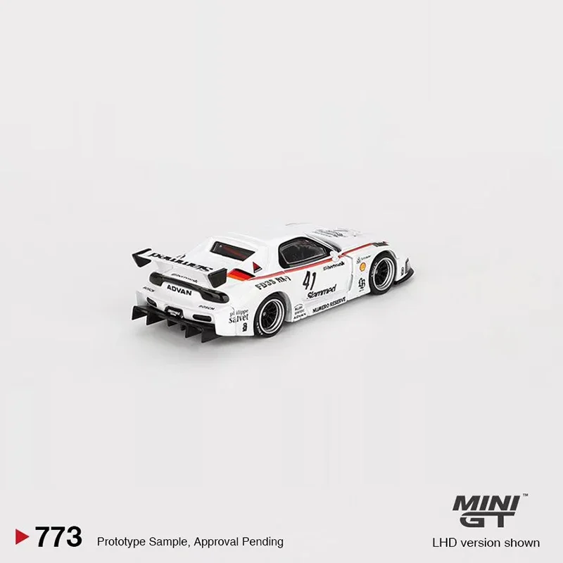 Minigt 1:64 modèle voiture RX-7 LB-Super Silhouette #41 Numero Resplugin alliage moulé sous pression véhicule #773