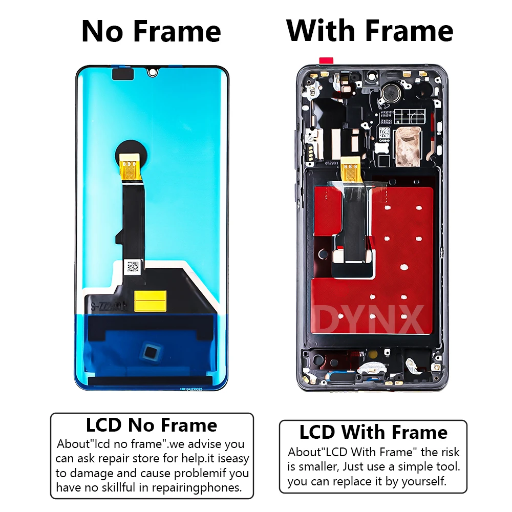 For HUAWEI P30 Pro 6.47\'\'For P30Pro VOG-L29 L09 AL00 L04 AL10 HW-02L LCD Display Touch Screen Digitizer Assembly Replacement