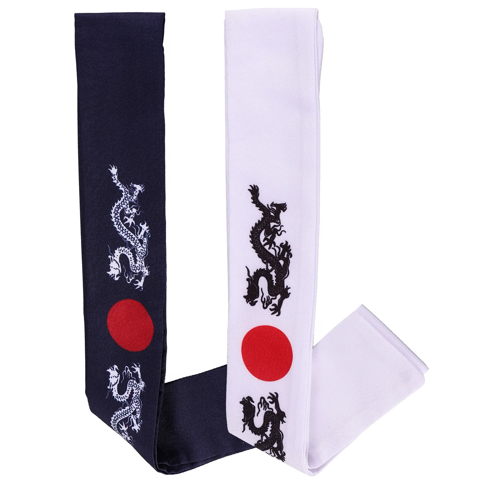 

2 Pcs Winning Headscarf Japanese Headband The Outfit Headgear Chef Costume Cotton Cooking Samurai Miss Hairbands