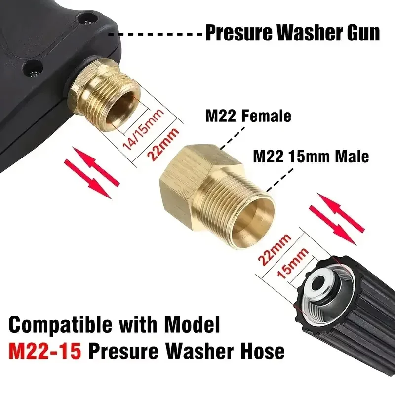 1 Set High-Pressure Cleaning Kit: 1/4