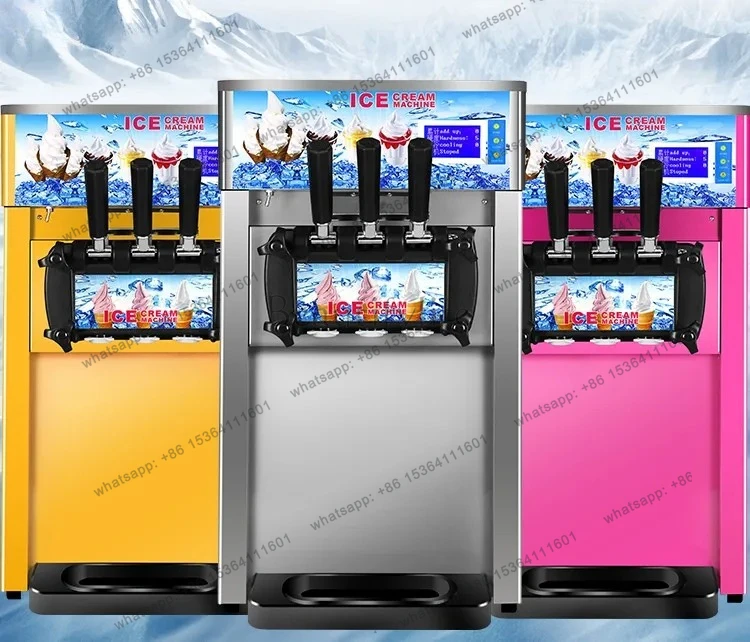 Ice Cream Machine Automatic Intelligent Cone Machine Soft   Desktop Ice Cream Machine Small Sundae