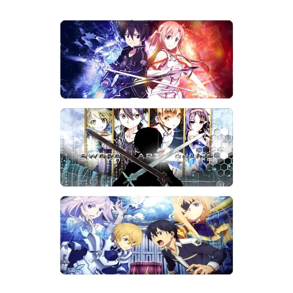 Cool Adventure Anime S-Sword Art Online Mouse Pad Mousepad Large Gaming LockEdge Thickened PC Table Desk Mat