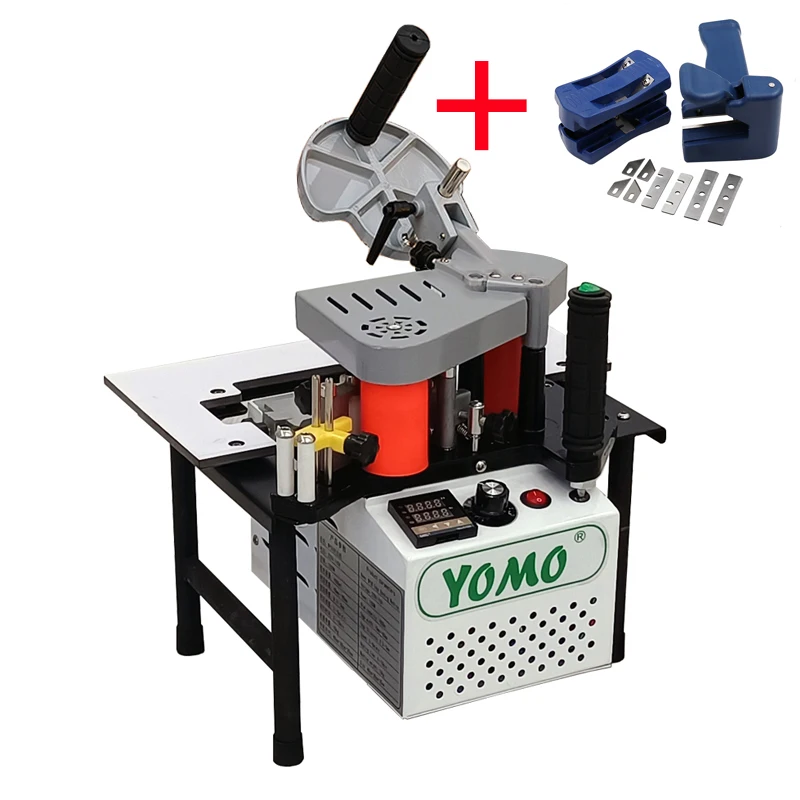 Manual Edge Banding Machine Double Side Gluing Portable Edge Bander Woodworking Edge 110V  US Plug 1200W Banding Machine