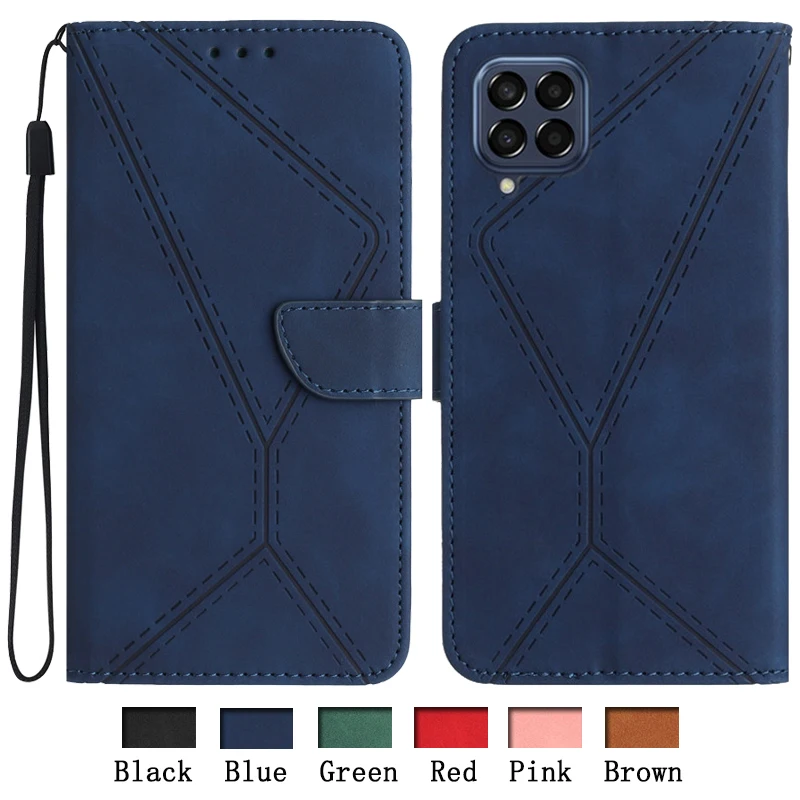 

GalaxyM33 Protect Case Cover For Samsung Galaxy M33 5G Global SM-M336B M336K M 33 6.6" Leather Cases Wallet Bags Flip Card Slots