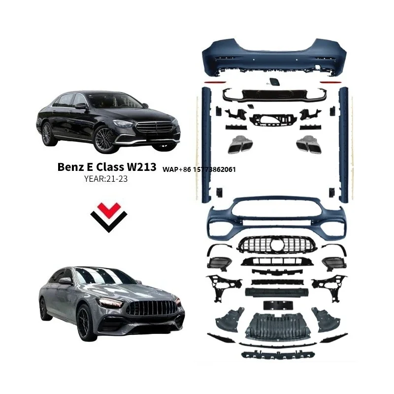 

W213 Facelift Conversion Auto Parts Body Kits for W213 Car Bumper Body Kit Car Accessories for 21-23 Years