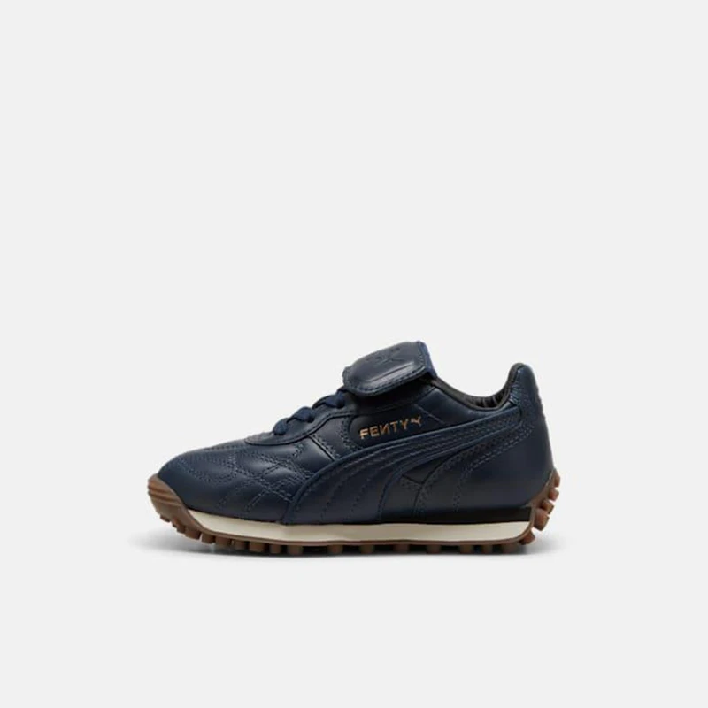 Puma genuine Avanti new children's blue low cut leather shoes running shoes 398357-01
