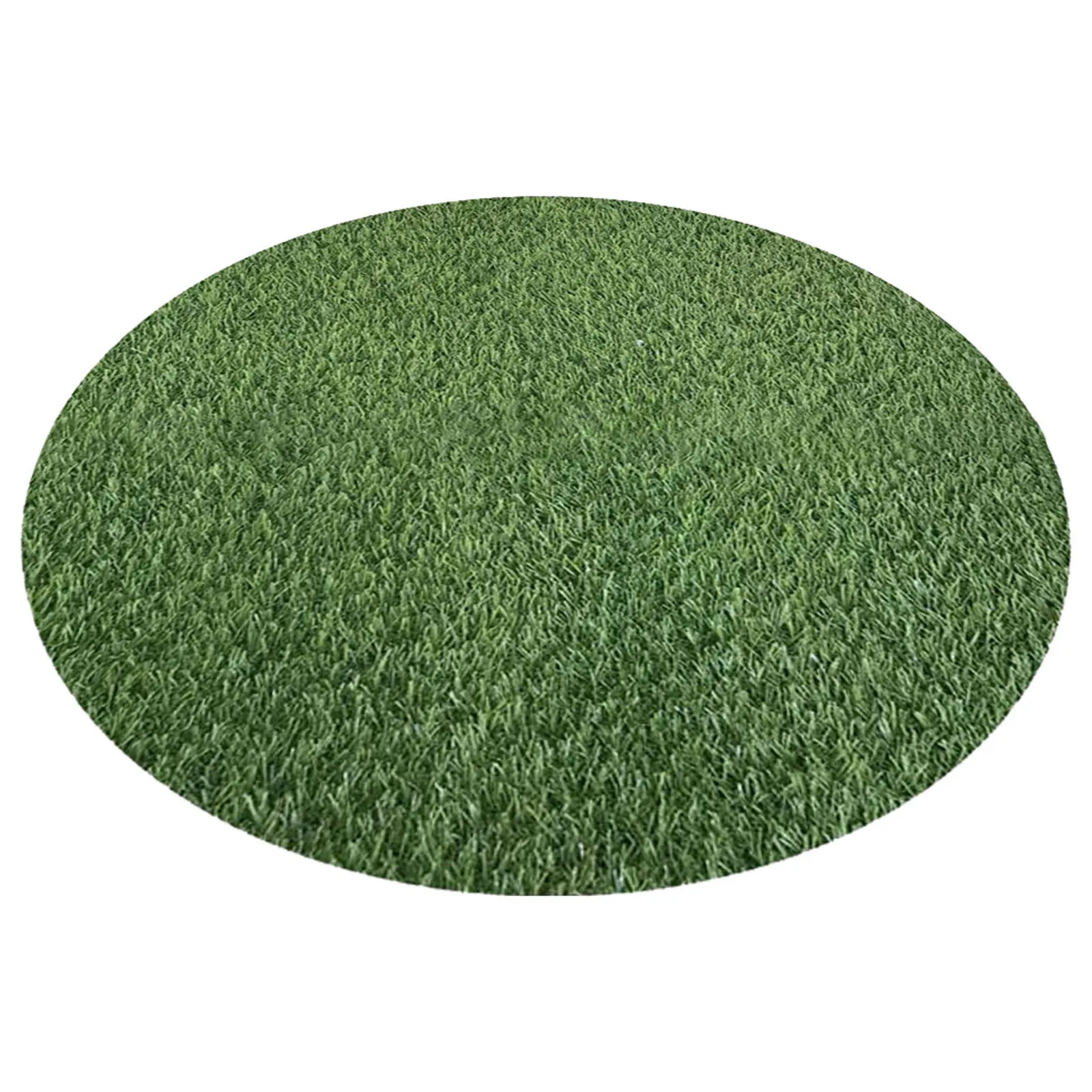 

Simulated Mat Round Faux Turf Placemat Artificial Grass Decor For Dining Table Coffee Bar Living Room Outdoor Home