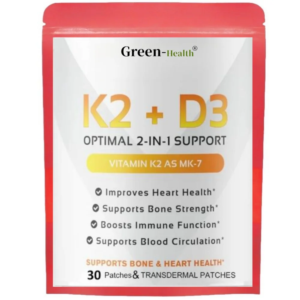 

Vitamin K2 (MK7) with D3 Transdermal Patches Premium Immune, Heart & Bone Health 30 Patches