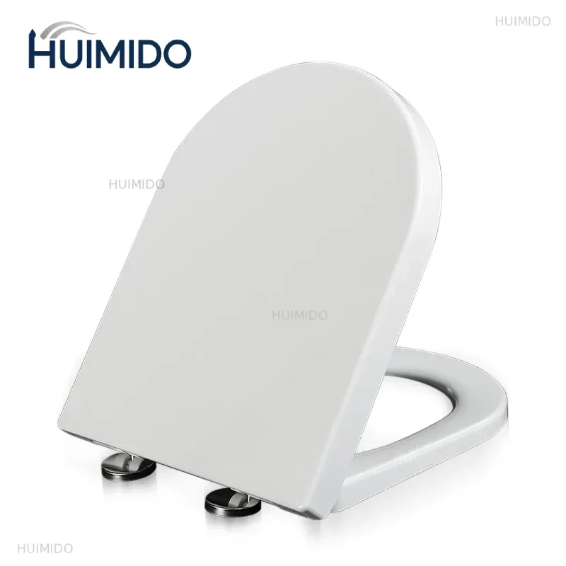 Resin Toilet Seat Cover Universal Old Thickened U-shaped Slow-Close    Smart