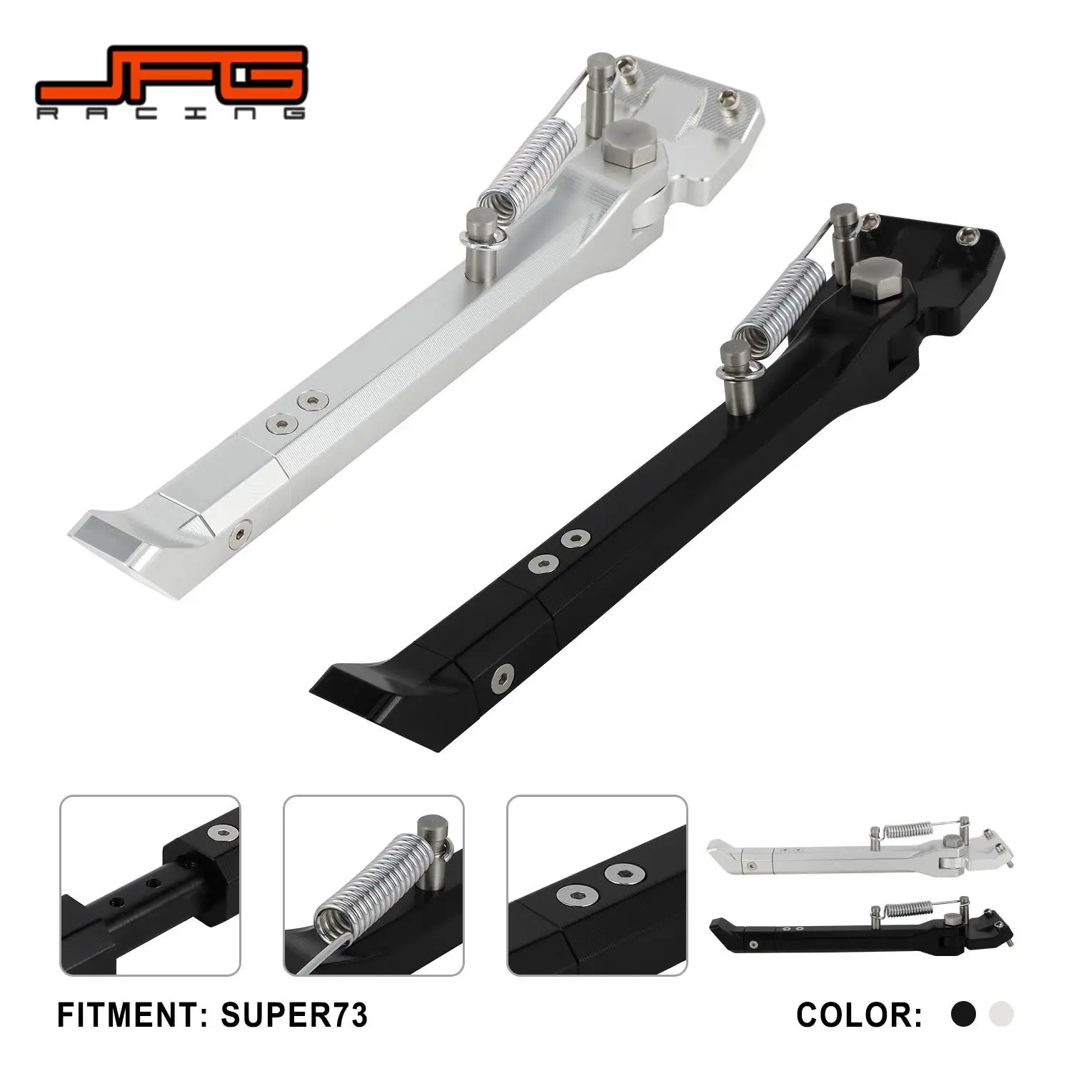 

Для Super 73 S1 мотоциклетная боковая подставка для ног, кронштейн, поддержка парковочных аксессуаров с ЧПУ, алюминиевые детали для мотоциклов для грязи, пит-байка