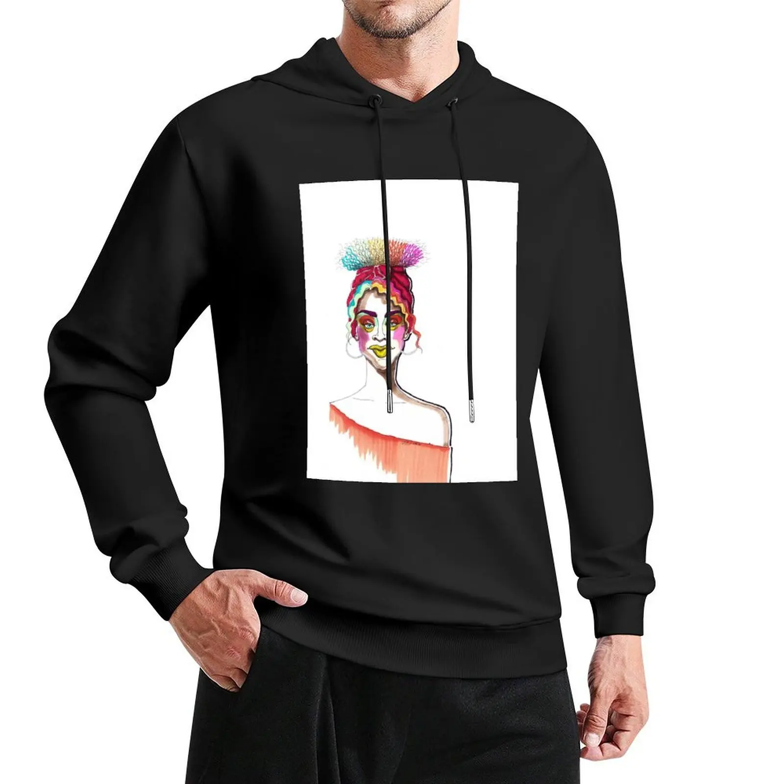 

Luscious Lips Pullover Hoodie men's winter sweater tracksuit