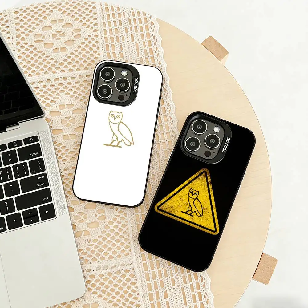 

Drake OvO OWL Phone Case For iPhone 17,16,15,14,13,12,11 Plus,Pro Max,XS,Colored silver phone case