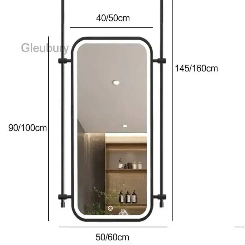 

Эстетичные декоративные зеркала-подставки для спальни, зеркала с подсветкой для украшения комнаты, аксессуары для домашнего декора, эстетика интерьера квартиры