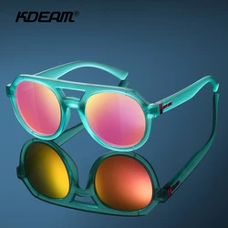 KDEAM  Round Shape Vintage Sunglasses Men Unisex Size Steampunk Glasses Women Party Shades Features Included Box