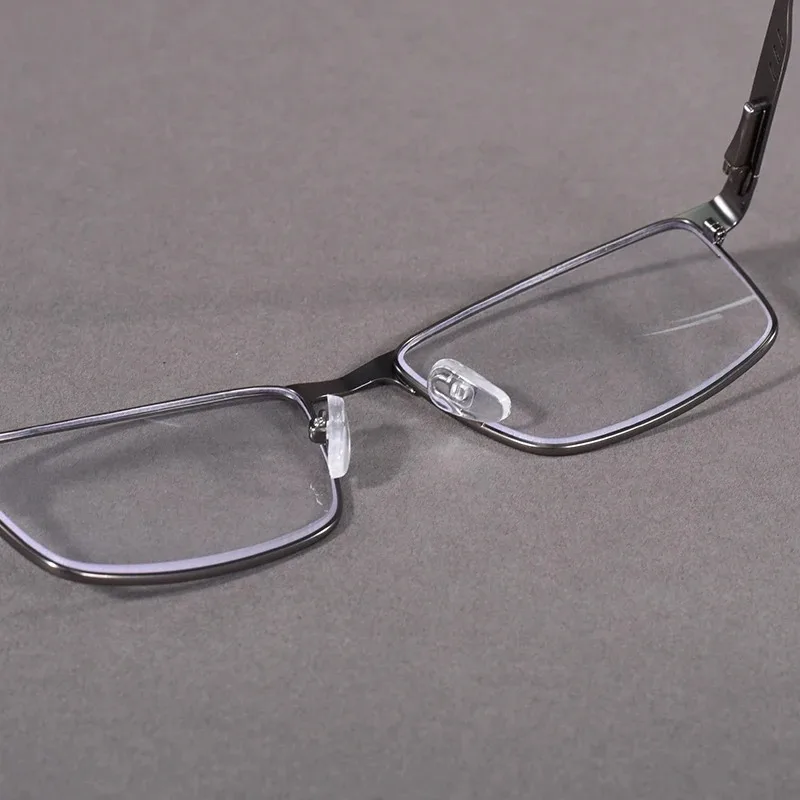 Lesebrille für Herren mit Blaulichtfilter, Metallrahmen, Federscharnier, Presbyopie +0,75-4 Dioptrien Vergrößerungslinse – Detail 20