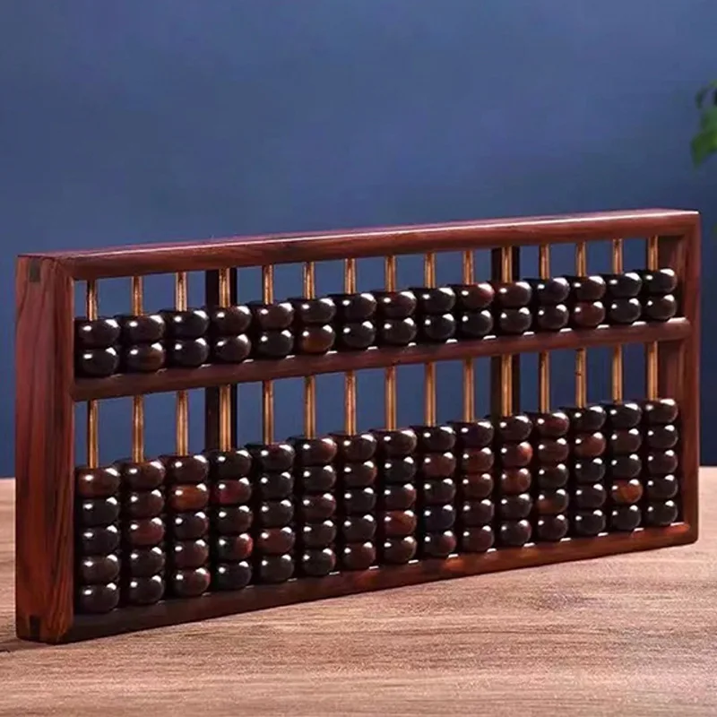 Big red rosewood rosewood 13-gauge lucky abacus handicraft ornament gift practical Chinese calculation tool