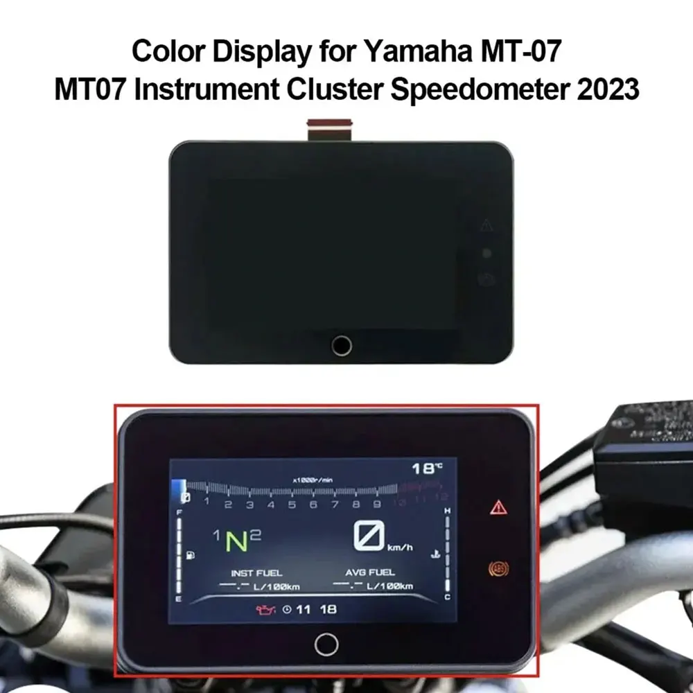Farbdisplay für das Instrumentencluster der Yamaha MT-07 MT07 Tachometer – Detail 2