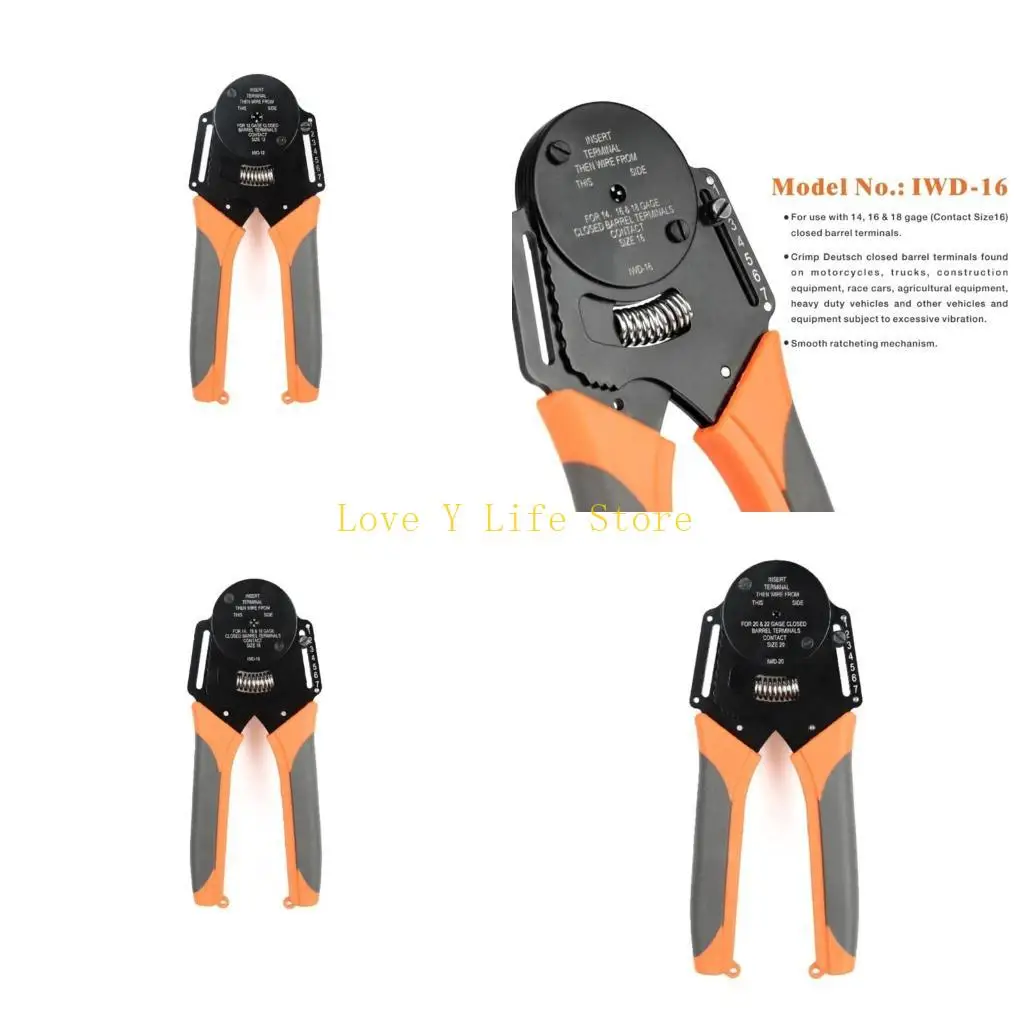 

L74C Ergonomics Closed Crimper 8Impression Connectors Crimpings Tool Connectors