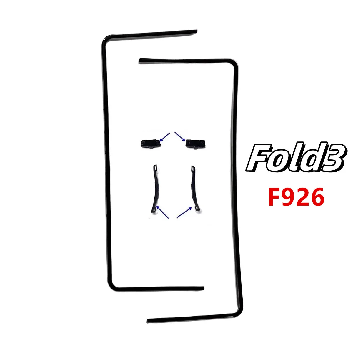 Edge Strips For Samsung Galaxy Z Fold 6 5 4 3 5 F956 F946 F936 F926 Middle Frame Stand Housing Bezel Buckle Replace Repair Parts image 2