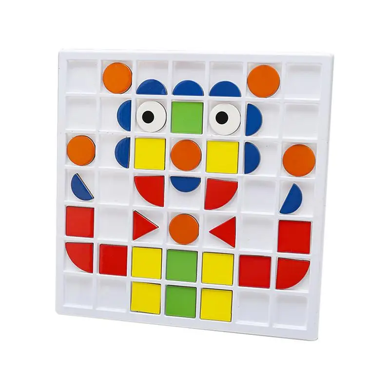 Jeu de Puzzle en Forme de Mosaïque pour Enfant Garçon, décennie s de Société, Documents Progressifs, Jouets pour Plus de 3 Ans