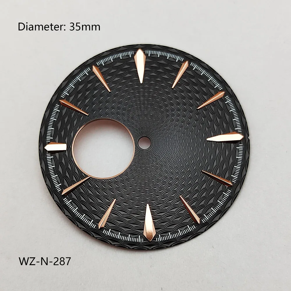 35 مللي متر NH38 الطلب التدرج اللون الضغط الهاتفي مناسبة ل NH38 الحركة الميكانيكية الأوتوماتيكية هيكل عظمي ساعة يد تعمل بالحركة الملحقات #3
