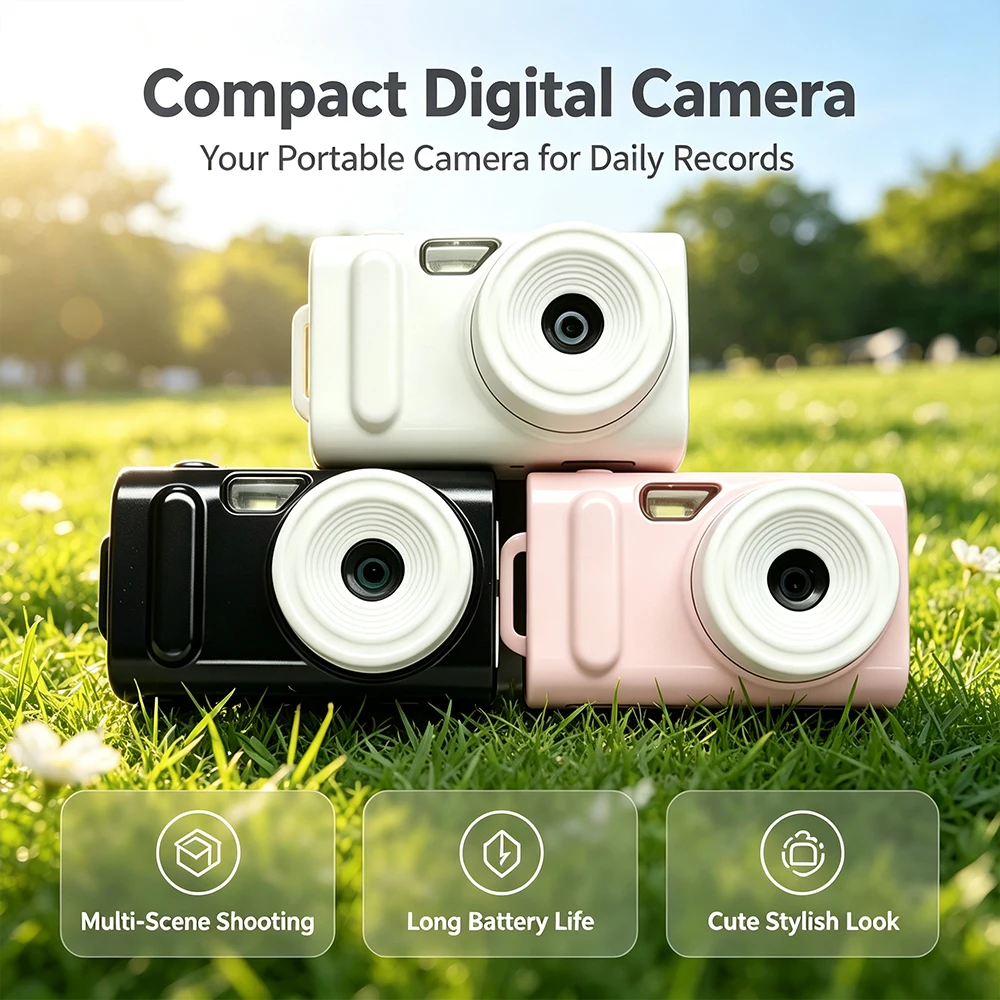 Portable Pocket Mini Digital Camera Multicolor Compact Video Cam For Beginners Casual Life Moments Capture