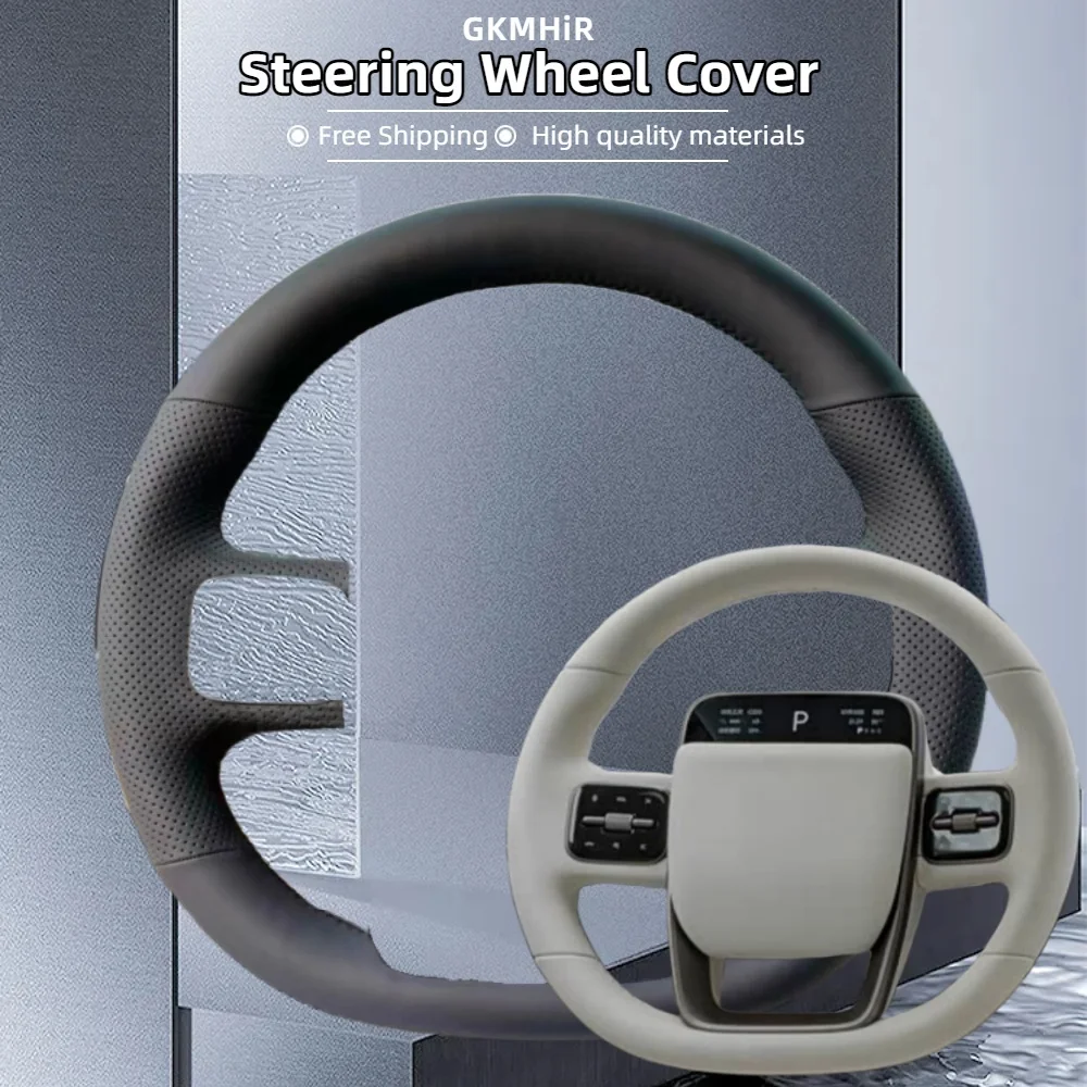 Anpassung Auto Lenkrad Abdeckung Für ideal Lixiang L6 L7 L8 L9 MEGA ONE 2019 2020 2021-2024 echtes Leder Zubehör