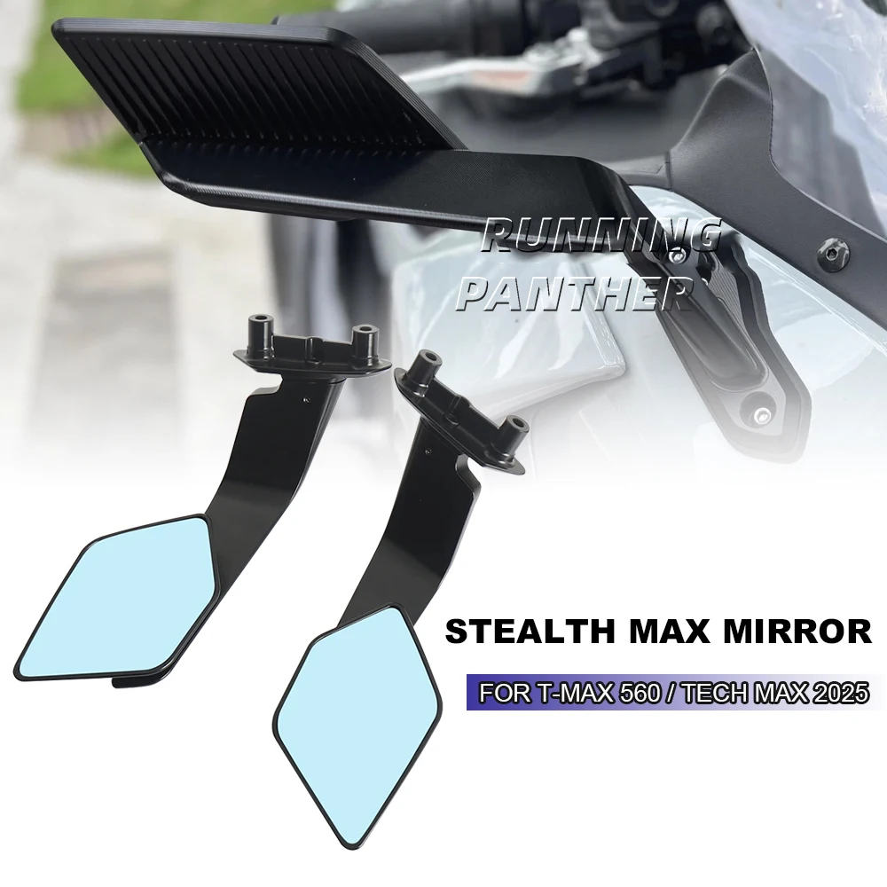 

NEW FOR YAMAHA T-MAX560 TMAX560 tmax 560 Tech Max 560 2025 Rear View Mirrors Adjustable Aluminum Mirror Accessories