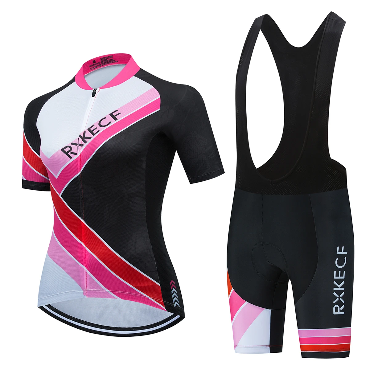 RXKECF-Cycling Jersey and Bib Shorts Sets for Women, Racing Bike Clothing Kits, Bicycle Clothes, Suit Riding Suits, Summer