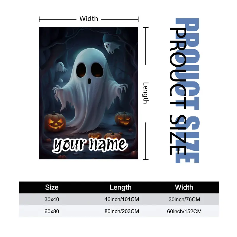 هالوين شبح القلعة المطبوعة الرقمية البوليستر غرفة نوم المخملية الفانيلا غطاء بطانية الصوف لينة غطاء أريكة البطانيات للأسرة