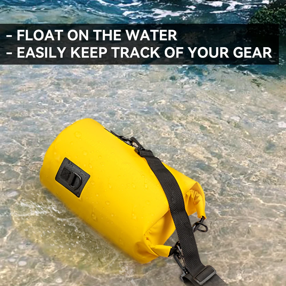 Saco seco à prova dwaterproof água 10l/20l/30l pvc rafting mergulho ao ar livre dobrável kits de viagem armazenamento praia saco de natação para rio oceano