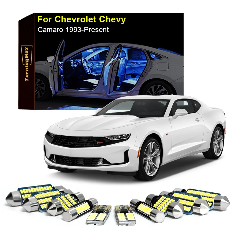 

Canbus Interior Lighting LED Bulbs Package Kit For Chevrolet Chevy Camaro 1993-Now Dome Trunk Indoor Lamp Lights Car Accessories