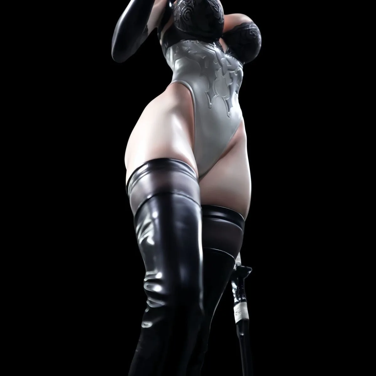 Mechanisches Genesis 2B Twin-Headed 1/4-Sammelfigurenset mit schwarzen Strümpfen – Simulationsmodell-Spielstatue