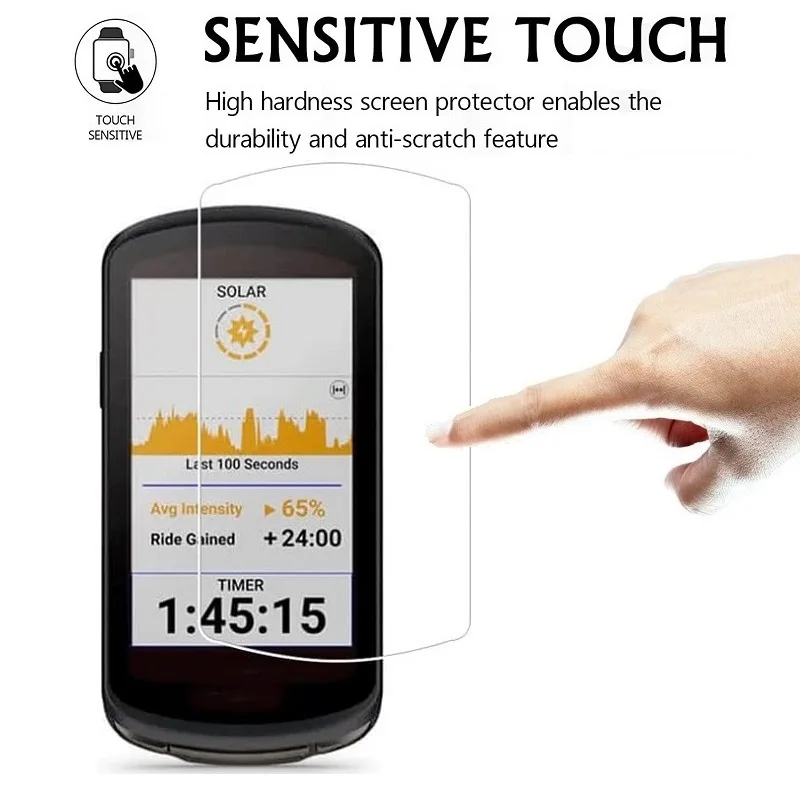 100 قطعة حامي الشاشة ل Garmin Edge 1040 840 540 830 530 820 520 130 1030 GPS دراجة الزجاج المقسى طبقة رقيقة واقية