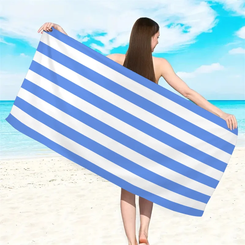Strandtücher für draußen, schnell trocknendes, saugfähiges Handtuch aus ultrafeiner Faser, Strandtuch für Urlaub und Schwimmen am Strand – Detail 1