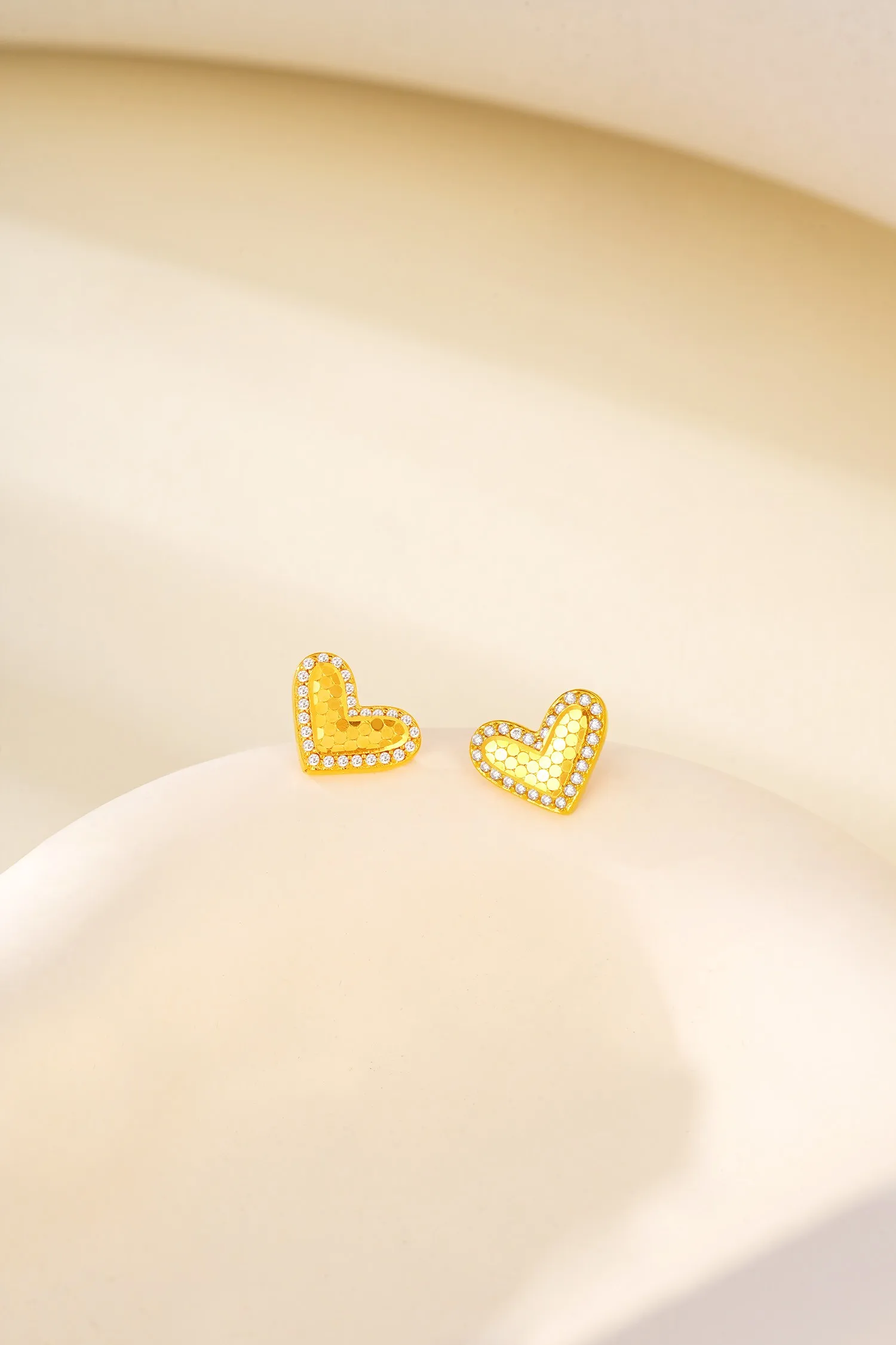 أقراط Lium Gems من الذهب عيار 24 قيراط من الفضة الإسترليني عيار 925 للنساء |   دانيتي القلب مكعب أقراط زركونيا