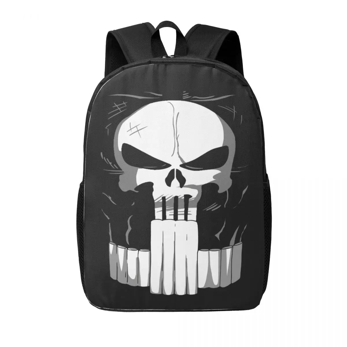 Custom Punisher Suit Travel Backpack Women Men School Computer Bookbag College Student Daypack Bags