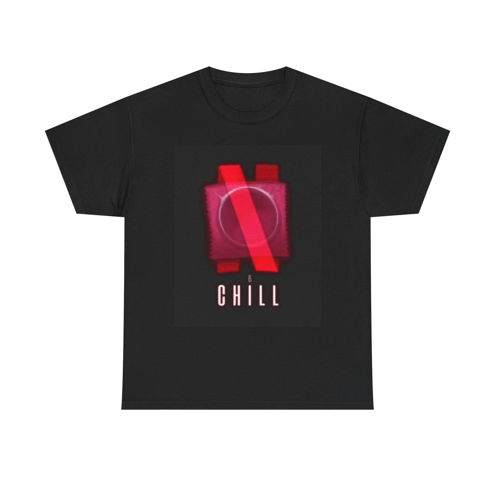 

Netflix And Chill Funny Graphic Shirt BRAND NEW Apparel Unisex Heavy Cotton Tee