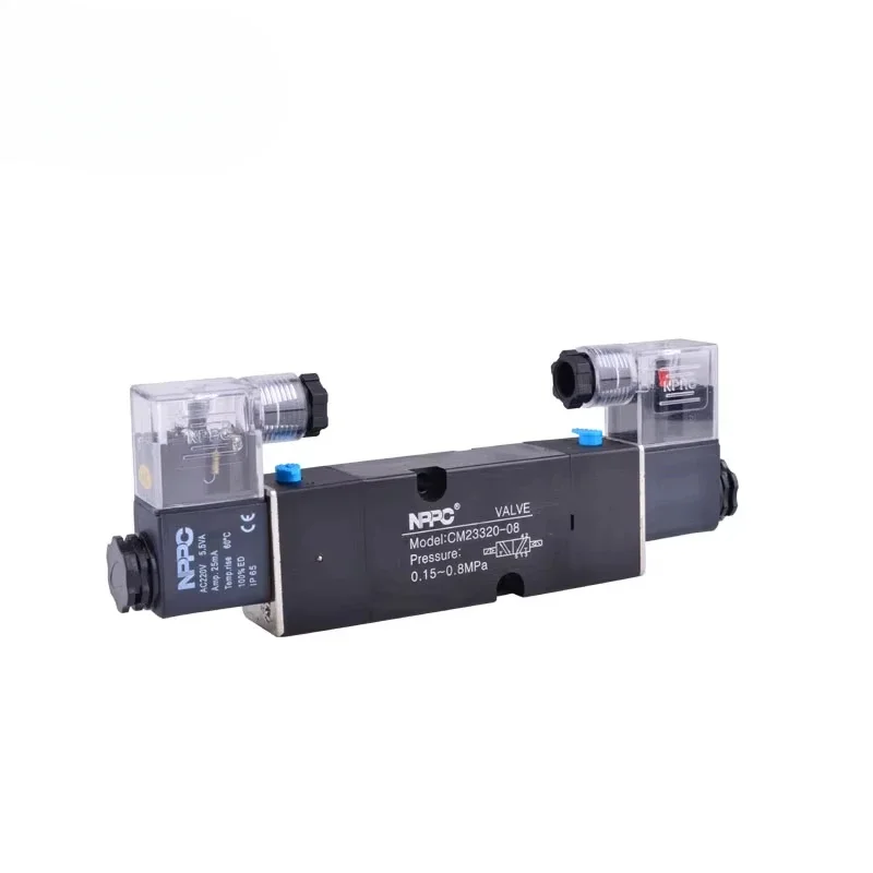 

NPPC Brand Hot Selling High Quality Product CM Series 3/2 Way Namur Type Solenoid Valve CM23320-08 Port Size G1/4 Double Head